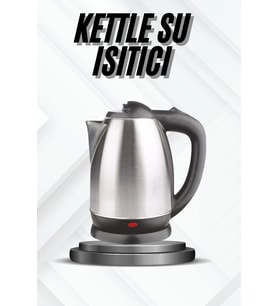 Kettle Su Isıtıcı C F Priz Uyumlu 220 - 240 V Paslanmaz Çelik Kablolu