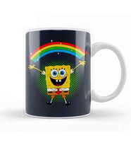 Spongebob Rainbow Süngerbob 01 Kupa Bardak Porselen