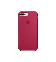 Apple iPhone 7 Plus Uyumlu Logolu Içi Kadife Altı Açık Lansman Rose Silikon Kılıf