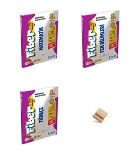 MUBA LGS 8. Sınıf 2027 Fiber Matematik Türkçe ve Fen 3lü Set Soru Bankası + Telefon Standı