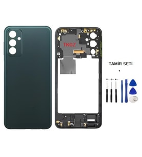 Samsung Galaxy M23 - SM-M236 FULL Kasa Arka Kapak Takım SİYAH - TAMİR SETİ
