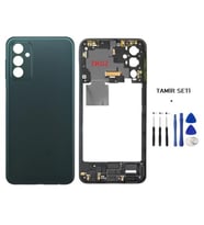 Samsung Galaxy M23 - SM-M236 FULL Kasa Arka Kapak Takım SİYAH - TAMİR SETİ