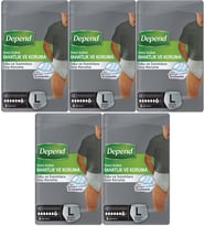 Depend Emici Külot Pants Hasta Bezi L - Büyük - Large Erkek 40 Adet (5PK*8)