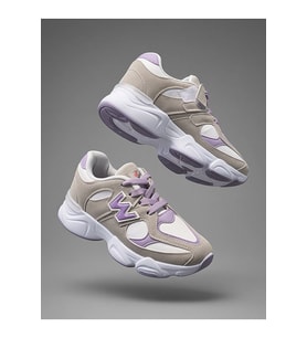 Çocuk Yüksek Taban Gizli Cırtlı ve Bağcıklı Sneaker Ayakkabı-BEYAZ LİLA