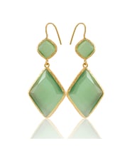 Kadir Jewellery 22 Ayar Altın Kaplama Kadın Sallantılı Küpe -El İşçiliği Ve Hipoalerjenik Küpe