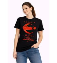 TÜRKİYE Ay Yıldız 2026 Dünya Kupasi Taraftar Forma T-Shirt - Siyah