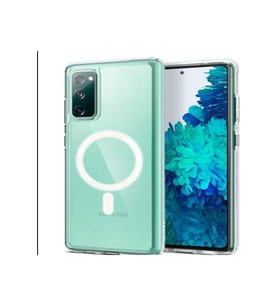 Samsung Galaxy S20 FE Kılıf Sararmaz Slim Magsafe Wireless Kablosuz Şarj Uyumlu Manyetik Şeffaf Kapak