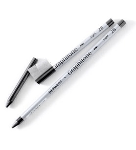 DERWENT KURU-SULU GRAFİT WATERSOLUBLE GRAPHITONE PENCIL LIGHT WASH (2B)