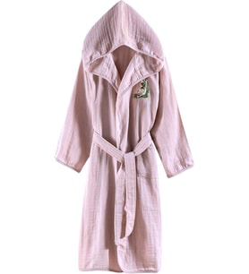 Müslin Bornoz Havuz, Plaj, Banyo Kapşonlu Kız-Erkek Çocuk Kimono, Panço, Plaj Havlusu, Kapüşonlu