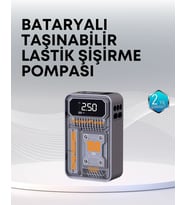 150 Psı Kablosuz Dijital Ekranlı Taşınabilir Araç Lastik Pompası