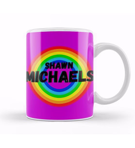 Shawn Michaels  Vintage Retro Rainbow Style Warriors Design Wrestlers Gift Kupa Bardak Porselen
