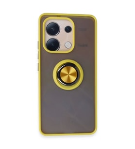 Xiaomi Redmi Note 13 4G Kılıf Montreal Yüzüklü Silikon Kapak - Sarı