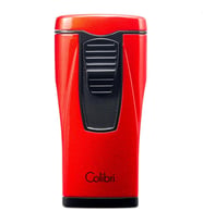 Colibri Monaco 3 Torch Pürmüz Metalik Kırmızı Puro Çakmağı
