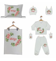 Pia Baby Gl 2202 İsme Özel Yastık Battaniye Zıbın Set