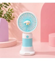 Sanrio Karakterli Şarjlı Fan Vantilatör Hello Kitty Kuromi USB Taşınabilir Mini Fan