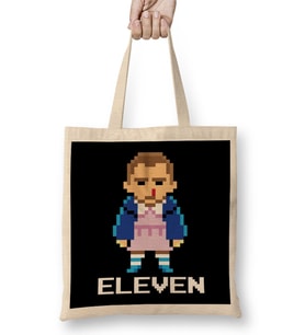 Pixel Eleven Stranger Things Bez Çanta Uzun Saplı