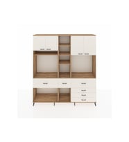 Hyperion Dolap 11 Raflı 6 Çekmeceli 4 Kapaklı 220x44x243 Çam-Aytaşı/Aytaşı