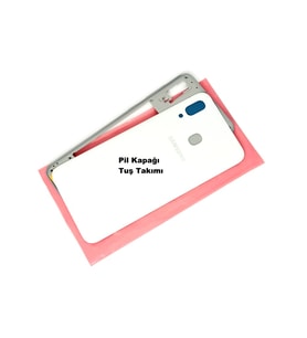 Tkgz Samsung Galaxy A30 A 305 Full Kasa Arka Pil Batarya Kapağı Beyaz