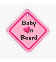 Baby On Board Arabada bebek var Sticker Etiket 19CM md5