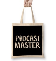 Cute & Funny Podcast Master Podcasting Bez Çanta Uzun Saplı