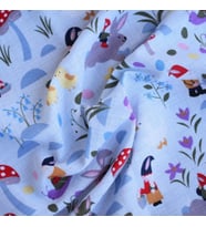 Müslin Örtü 75x85  Ağız Bezi Hediyeli (Lila - Mor)