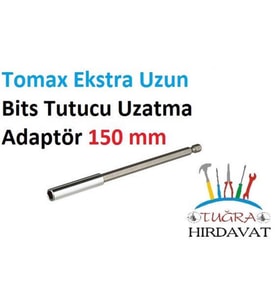 Tomax Manyetik Mıknatıs Bits Uzatma Adaptörü 150mm Ekstra Uzun