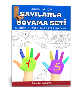 Çocuklar İçin Sayılarla Boyama Seti (30 Poster)