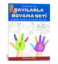 Çocuklar İçin Sayılarla Boyama Seti (30 Poster)