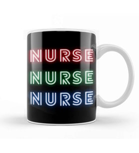 Nurse Gift İdea Funny Saying Quote Nursing Medical Kupa Bardak Porselen