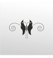 Folyo Sticker Arı Kelebek 100cm Uzunluk (Karışık)