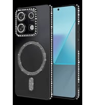 Pilelistore   Xiaomi Redmi Note 13 Pro 4G Joke Simli Magneticsafe Kılıf - Siyah