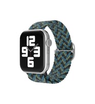 Mey İthalat® Watch 38Mm Kordon - Zigzag Mavi-Yeşil