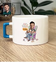 Kişiye Özel Karikatürlü Cat Dad Kedi Babası Lüks Fincan Babalar Günü Hediyesi