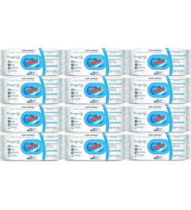 Bingo Clean Yüzey Temizlik Havlusu 96 Yaprak Beyaz Sabun Plastik Kapaklı (12 Li Set) 1152 Yaprak