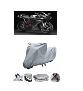 Ducati 848 Gri Motosiklet Brandası ARKA ÇANTA UYUMLU DEĞİLDİR