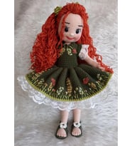 Güz Güzeli Bebek Amigurumi Organik Oyuncak
