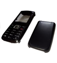 Nokia 1650 Kapak Nokia 1650 uyumlu Siyah Renk Ön Kapak Arka Kapak Tuş Takımı