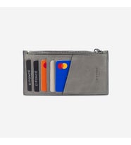 Cooluxury Hakiki Deri Unisex Cüzdan Pebble Gri Floter
