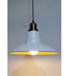 RİOLİGHT RETRO,RUSTİK,MODERN ESKİTME DUY BEYAZ İÇİ GOLD MUTFAK,ODA,CAFE METAL SARKIT AVİZE ÇAP:30CM