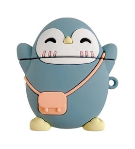 E2M AIRPODS 1-2 KILIF CUTE PENGUEN MAVİ