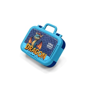 CORAL HIGH 39113 KIDS DRAGON DESENLİ 2 BÖLMELİ PASLANMAZ ÇELİK YEMEK KABI