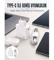 Type-C 120W Şarj Aleti Hızlı Şarj Turbo Yeni Nesil