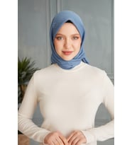 Mavi Harem Scarf İncila Eşarp