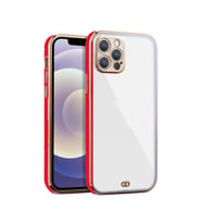 iPhone 12   Pro Max Arka kapak Kılıf    Kırmızı    kenarlı  rose
