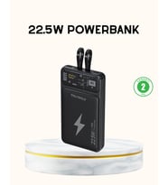 Northcity Hızlı Şarj 10000 mAh Powerbank Dahili Kablo ile Kesintisiz Enerji