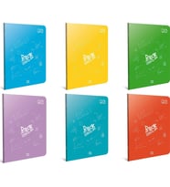 Gıpta Tel Dikişli Plastik Kapak Defter A4 100 Yaprak Kareli Haritametod Defter (12 Li Paket) (Karışık)