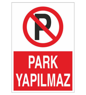 Park Yapılmaz 21x35 Arkası Arkası Yapışkanlı Sticker (Çok Renkli)