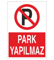 Park Yapılmaz 21x35 Arkası Arkası Yapışkanlı Sticker (Çok Renkli)