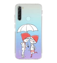 Xiaomi Redmi Note 8  Kamera Korumalı Kapak Aşk Tasarımlı Şeffaf  Kılıf
