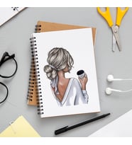 Kız Karakter Tasarımlı Defter